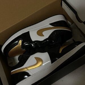 Nike Jordan Women's Sneakers Black Gold White